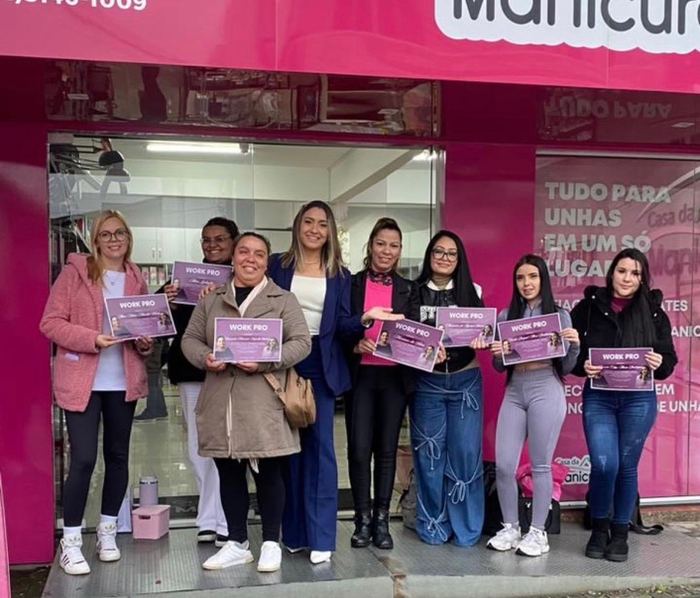 Alunas com certificado Work Pro
